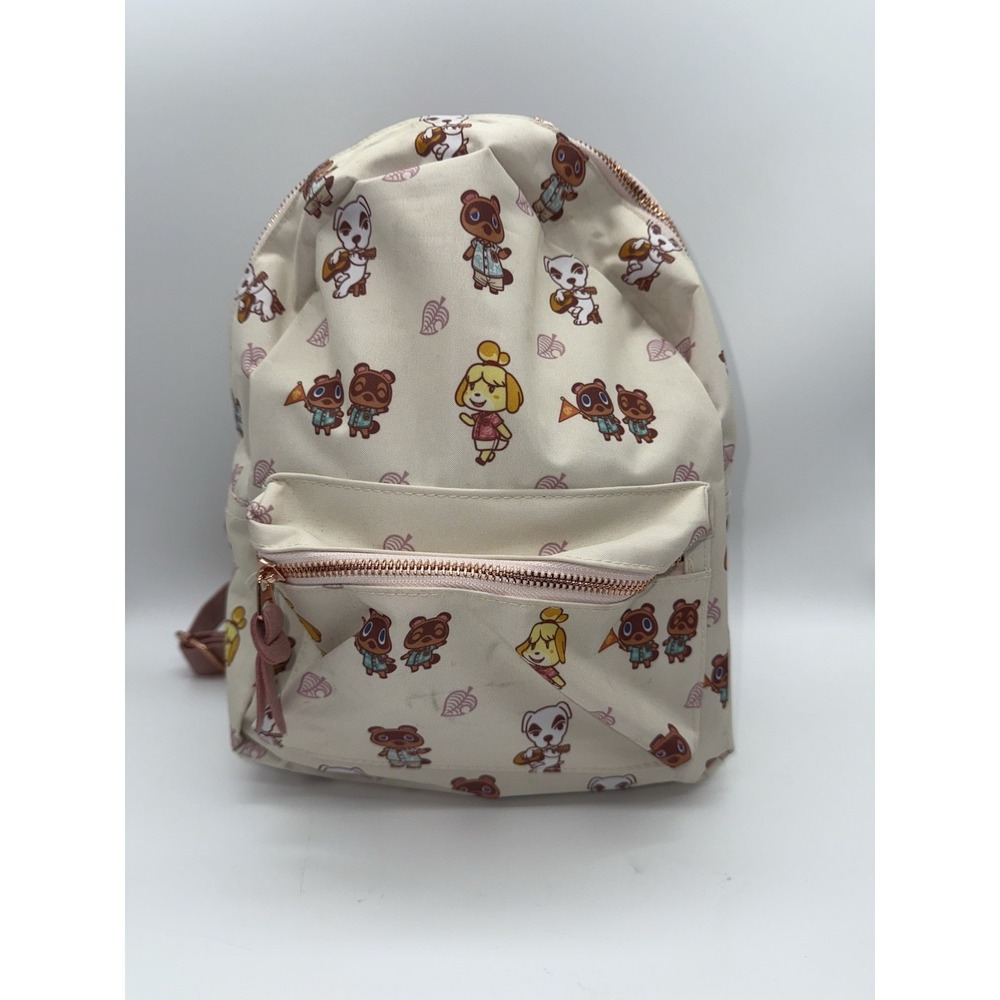 ANIMAL CROSSING Small Backpack Travel Tote Bag‎ Game Nintendo Zip School College